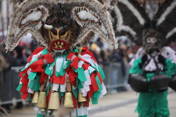Fototapeta na wymiar International masquerade festival Surva in Pernik, Bulgaria