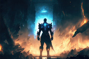 Fototapeta premium Illustration of a game character.