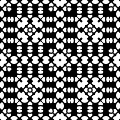 
Vector pattern in geometric ornamental style. Black and white color.Seamless repeat pattern.Simple geo all over print block for apparel textile, ladies dress, fashion garment, digital wall paper.