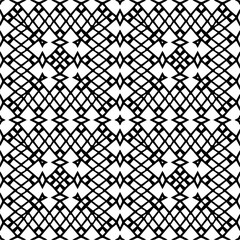 
Vector pattern in geometric ornamental style. Black and white color.Seamless repeat pattern.Simple geo all over print block for apparel textile, ladies dress, fashion garment, digital wall paper.
