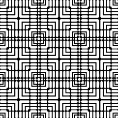 
Vector pattern in geometric ornamental style. Black and white color.Seamless repeat pattern.Simple geo all over print block for apparel textile, ladies dress, fashion garment, digital wall paper.