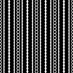
Vector pattern in geometric ornamental style. Black and white color.Seamless repeat pattern.Simple geo all over print block for apparel textile, ladies dress, fashion garment, digital wall paper.