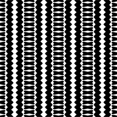 
Vector pattern in geometric ornamental style. Black and white color.Seamless repeat pattern.Simple geo all over print block for apparel textile, ladies dress, fashion garment, digital wall paper.