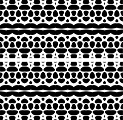 
Vector pattern in geometric ornamental style. Black and white color.Seamless repeat pattern.Simple geo all over print block for apparel textile, ladies dress, fashion garment, digital wall paper.