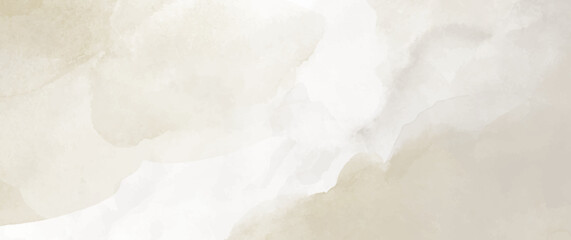 Old paper. Beige vector watercolor art background. Watercolor texture for cards or banner. Pastel color watercolor banner. Stucco. Wall. Brushstrokes and splashes. Painted template for design.