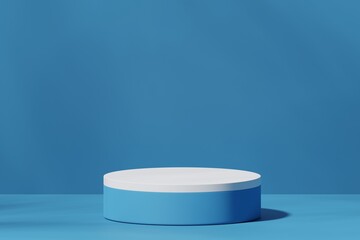 Scene with a podium for product presentation, 3d rendering