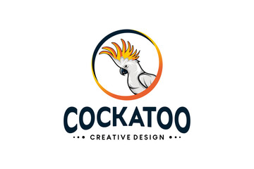 Modern cockatoo logo vector illustration design © SlametWahono