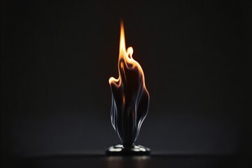 Fototapeta premium Artistic flames fire burning hot liquid Generative AI illustrations