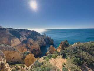 Ponta da Piedade, Algarve region, Portugal, Lagos. .
