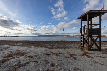 lifeguard tower on the beach