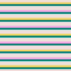 Green, pink, yellow striped background. Abstract colored background with horizontal stripes.
