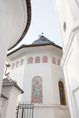 Architecture of Hodos Bodrog Monastery in Arad, Romania, Europe
