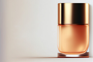 Skincare Cosmetic Product Ads. Illustration AI Generative