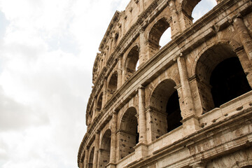 A piece of the roman colosseum. 