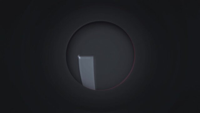 L. Letter l of the alphabet being dynamically revealed in circular transitions with zoom in the middle. Loop 4k