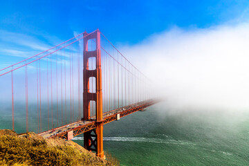 Golden Gate Bridge in San Francisco - Powered by Adobe