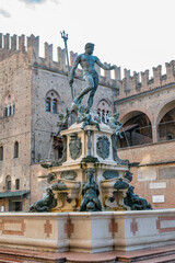 Fototapeta na wymiar fountain of neptune, Bologna Italy