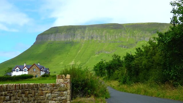 View of Mount Benbulbin in Sligo, Ireland