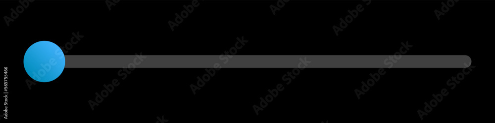 Poster switch or slider in modern minimal style for mobile app. vector illustration isolated on black backg