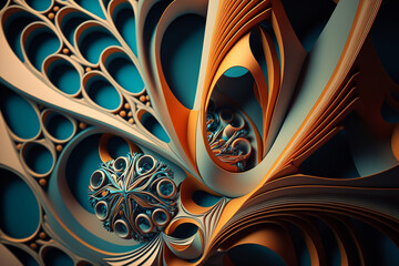 Lyapunov fractal background