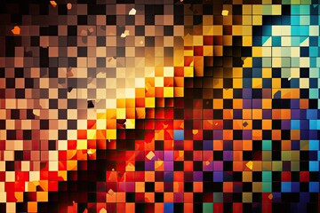 Abstract colorful mosaic background