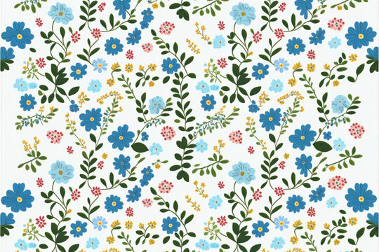 ditsy floral pattern made by generative ai
