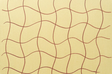 yellow paper with wavy line pattern