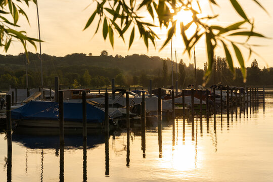 Strandbad Eschenz Sonnenaufgang
