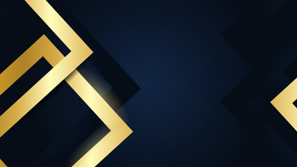 Luxury Gold Navy Gradient Vector Background. Vector Illustration.