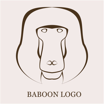 baboon mascot illustration image