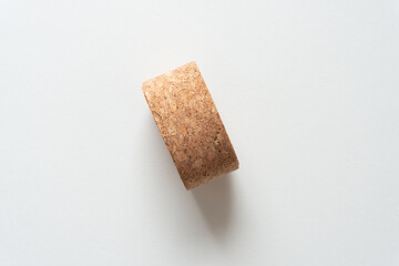 cork ribbon object isolated on blank paper