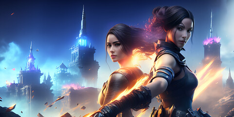 Video Game concept art generative ai