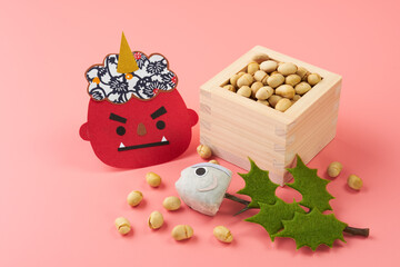 節分　豆まきイメージ