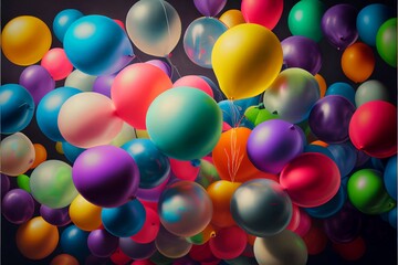 Fototapeta na wymiar colorful balloons background