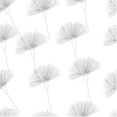 Natural tropical leaf as seamless fashion print. Suit for illustration, wallpaper, fabric print.