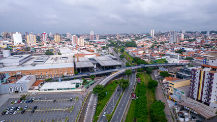 Aerial view of the city of Sorocaba, Brazil. city ​​center