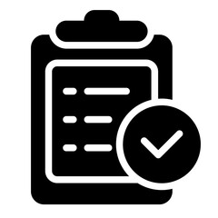Checklist glyph icon