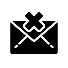 Mail not send glyph icon