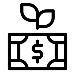 Investment line icon