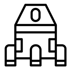 Spaceship line icon