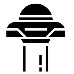 Ufo glyph icon