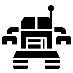 Robot glyph icon