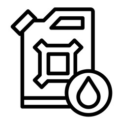 Oil can line icon