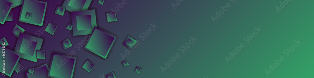 Poster abstract background with squares pattern. modern dark green gradient background. vector eps 10
