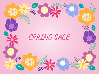 北欧風のお花の春のセール
