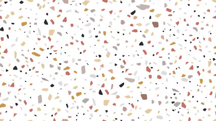 terrazzo texture vector seamless with white wallapaper