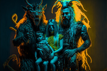 Family Portrait of Cryptids 