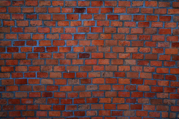 Red brick wall texture use for web design and interior background	