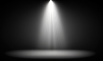 spotlight on the wall black background created with generative AI