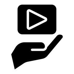 video player glyph icon